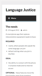 Mobile Screenshot of languagejustice.org