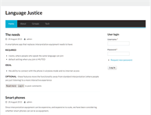 Tablet Screenshot of languagejustice.org